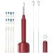 KouRy Portable Ear Wax Removal Tool with Base Ear Cleaner HD Ear Camera Ear Wax Removal Tool Camera Ear Wax Removal Kit Ear Cleaning Tool Compatible (Color : Red)