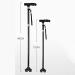 SilteD Adjustable Crutches Collapsible Elderly Adjustment Crutches Retractable Small Four-Corner Cane with Lights Parent's Gift - Buy Online on GoSupps.com