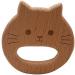 Wendysun 5pcs Cartoon Wood Teether Set - Natural Animal Cat Head Shape for Baby Teething - Beech DIY Pendant Toy - Buy Online on GoSupps.com