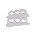 Ciwanning Toe Separator Three Holes Toe Corrector Toe Straightener for Curled Toes Overlapping Toe Blisters Relief White 1 pair