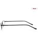 REAVEE 3 Pair Slim Pen Reading Glasses Set with Portable Clip Case | Men Women Small Readers | 2.75 Strength | Spring Hinged Eyeglasses | Black Red Silver - Buy Online on GoSupps.com