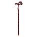 Crutch Wooden Engravable Peach Head Handle Walking Stick Pear Wood High-End Suitable for The Elderly crutch-11.19 Journey
