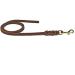Fat leather line 1m / 1.35m / 2.20m / 3m chrome or brass without hand loop (2.20m x 15mm brown brass hook) 2.20m x 15mm brown brass hook