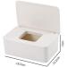 QKFON Storage Box for Wet Wipes | Versatile Napkin Holder for Home & Office | Gray-White Design - Buy Online on GoSupps.com