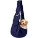 Cuby carriers dogs Little dog cats sling pet carrier single shoulder pet bag for travel dog yield bags with buckle and Velcro fastener (adjustable shoulder strap blue) adjustable adjustable shoulder strap-blue