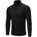 Men's Slim Fit Black Turtleneck Sweater | Casual Long Sleeve Top | Breathable & Cozy | Medium - Buy Online on GoSupps.com