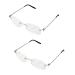 CARMIN 2X Unisex Flexible Frameless Reading Glasses Light Glasses 2.00 with Case
