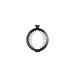 PuffCuff Junior Black 3 Hair Clamp (1 pc)  For All Natural and Curly Hair Types  Ponytail Clips for Women with Thick Curly Kinky Textured Locs or Braided Hair - Claw Clips for Long  Big Hair