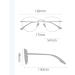 Shop Qinzhenz Oversized Clear Vision Reading Glasses - Anti-Blue Light Aviator Style (+350 C6) | International Shipping Available - Buy Online on GoSupps.com