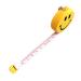 60 inches Tape Measure for Body Measurements Smile Shape Retractable Dual Sided Inch and Centimeter Keychain 150 cm TPPR24464 Yellow