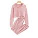 Kids 2 Piece Outfits Girls Crop Tops Hoodies Cute Long Sleeve Fashion Sweatshirts and Sweatpants B-pink 9-10 Years