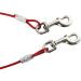 Tie Out Cable with Spiral Ground Stake - Heavy Duty Stake Sturdy and Secure - Outdoor Yard Camping Dog Leash Puppy Pet - Anchor Point with Spring Loaded Clip (16ft (5m)) - Buy Online on GoSupps.com