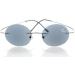 Eyekepper Titanium Rimless Round Reading Sunglasses +1.50 Grey Lens - Sunshine Readers - Buy Online on GoSupps.com