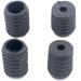 DGO 500 pcs Black Silicone Cord Locks Elastic Adjustment Buckle Stopper Clips - Soft Silicone Cord Lock Stops - Buy Online on GoSupps.com