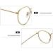 Buy Migoo Classic Round Blue Light Filter Glasses - Unisex Metal Frame Retro Nerd Glasses (Black) - Buy Online on GoSupps.com