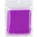 100pcs Micro Applicators Brushes Disposable Eyelash Extension Micro Brushes Micro Make Up Mascara Brushes for Eyelash Extension (Purple) - Buy Online on GoSupps.com