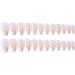 White round headed French False nails Press on Nails with Nail Tips Acrylic False Nails Cute Artificial Nails for Women and Girls - Buy Online on GoSupps.com