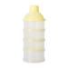Uposao Portable Milk Powder Container Pot 4 Layer Milk Powder Formula Dispenser Container Food Snacks Dispenser Candy Storage Container Pot Box For Travel And Outdoor Activities Yellow