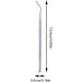Hugmiu Stainless Steel Double Head Cleaning Tools | Effective Nail Dirt Remover & Foot Care Pedicure Tools - Buy Online on GoSupps.com