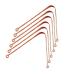Tongue Scraper for Adults Set of 6 Premium Copper Tongue Scraper Metal Tongue Cleaner for Bad Breath Easy to Use Tongue Scraper Tongue Scraper for Oral Care & Hygiene