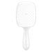 Comb Women's Scalp Massage Comb Hair Brush Women's Hollowed Out Home Salon Hair Styling Tool Comb Wide Tooth Comb (Color : Transparent-white)
