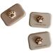 Miedeon travel contact lens container 4 pieces contact lenses etui wearingbar cute contact lenses etui contact lens container contact linens end can store travel set contact lens end can (beige)