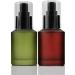 60Ml/2oz Rose Red Empty Frosted Glass Lotion Pump Bottle with Clear Cap Emulsion Essence Dispenser Jar Refillable Portable Cosmetic Container - Buy Online on GoSupps.com