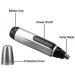 USB Rechargeable Nose Hair Trimmer - Professional Painless Ear & Nose Hair Clippers for Women & Men | Easy to Use & Clean - Buy Online on GoSupps.com