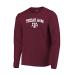 Venley NCAA University/College Crewneck Women/Mens Long Sleeve T-Shirt Large Texas A&m University Aggies - Heather_maroon