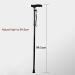 Crutches for Adults Adjustable Folding Walking Stick with Lightweight Travel Safe Portable Non-Slip Lightweight Aluminum Alloy Crutch Family (Black A) Warm as Ever - Buy Online on GoSupps.com