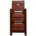 Brand Folding Ladder Stool Stairs 3-Step Solid Wood Stool Shoe Rack Household Save Space 2 Colors J0T0D1 (Color : A)
