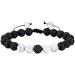 Turquoise Lava Rock Bracelet - 2pcs Aromatherapy Essential Oil Diffuser Adjustable Stress Relief Yoga Accessory | Healing Volcanic Stone Beads - Buy Online on GoSupps.com