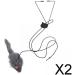 Magideal 2 Piece Interactive Cat Mouse Toys - Plush Hanging Door Exercise Catchers for Kittens - Buy Online on GoSupps.com