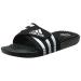 adidas Unisex-Adult Adissage Slides Sandal 11 Women/10 Men Black/White/Black