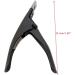Acrylic False Fake Nails Tips Manicure Cutter Clipper Tool Stainless Steel Svart 12.5cm - Buy Online on GoSupps.com