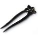 Marycrafts Handmade Flower Buffalo Horn Hair Fork Hairpin Hair Accessories Black Shade - Buy Online on GoSupps.com
