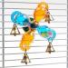JW Bird Toy Quad Pod Rattling Spinning Toy for Birds to Play with Bells - Buy Online on GoSupps.com