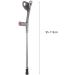 ATHUAHLR LRVTREC Forearm Crutches Adjustable Cane Crutch Elbow Aluminum Walking Stick Height Adjustable Cane PVC Portable Anti-Skid Walker Crutch Lightweight Arm Crutch - Buy Online on GoSupps.com
