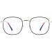 LTSrll Oversized Metal Reading Glasses | Stylish Square Blue Light Blocking | Anti-Glare Filter | Black-Golden +200 - Buy Online on GoSupps.com