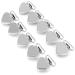 DANOAH 10Pcs Heart Shaped Suspender Clips - Multifunctional Baby Teething Blanket and Pacifier Holder - Essential Infant Accessories