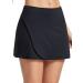 BALEAF Women's 14" Tennis Skirts High Waisted Golf Skort Athletic Wrap Skirt with Shorts Pockets Black Medium