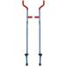Geospace Original Walkaroo Stilts by Air Kicks - Steel, Blue - Ergonomic Design for Easy Balance Walking - Buy Online on GoSupps.com