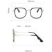 Anti UV Designer Reading Glasses - Blue Light Blocking Oversized Square Eyeglasses +2.00 - Stylish Computer Readers - Buy Online on GoSupps.com