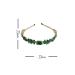 Teensery Alloy Rhinestone Headband - Sparkling Crystal Hairband for Women and Girls (Green) - Buy Online on GoSupps.com