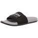 adidas Unisex-Adult Adilette Slide Sandal 10 Women/9 Men Black/White/Grey