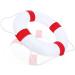 Life Preserver Ring 20.5 in  Pool Life Ring Foam Buoys-Ring Buoy with RopeTape Red - Buy Online on GoSupps.com
