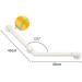Grab bar Wall 304 Stainless Steel Handrail Handrails Handrail Elderly/Disabled Handle Armrest Bars/Shower with White Slip Yellow 40X40cm (White 40X40cm) - Buy Online on GoSupps.com