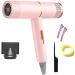 Professional Hair Dryer Infrared Negative Ionic Blow Dryer Hot&Cold Wind Salon Hair Styler Tool Hair Electric Blow Drier Blower (Type 1 Pink) - Buy Online on GoSupps.com