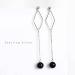 Ear Stud Earrings for Women Blue Sand Stone Ear Clips Personality Temperament Female Fashion Pendant Ear Pin Party Gift e Ear Studs - Buy Online on GoSupps.com