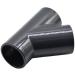 Buy PVC T-Piece 45 Degrees | 12mm - 110mm | Durable Adhesive Socket | PN 16 | Ideal for Plumbing & Drainage - Buy Online on GoSupps.com